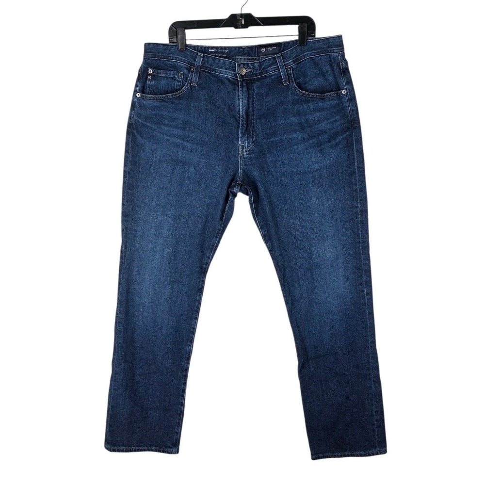 AG Adriano Goldschmied Everett Slim Straight Jeans Mens 38x32 (38x30.5) Blue